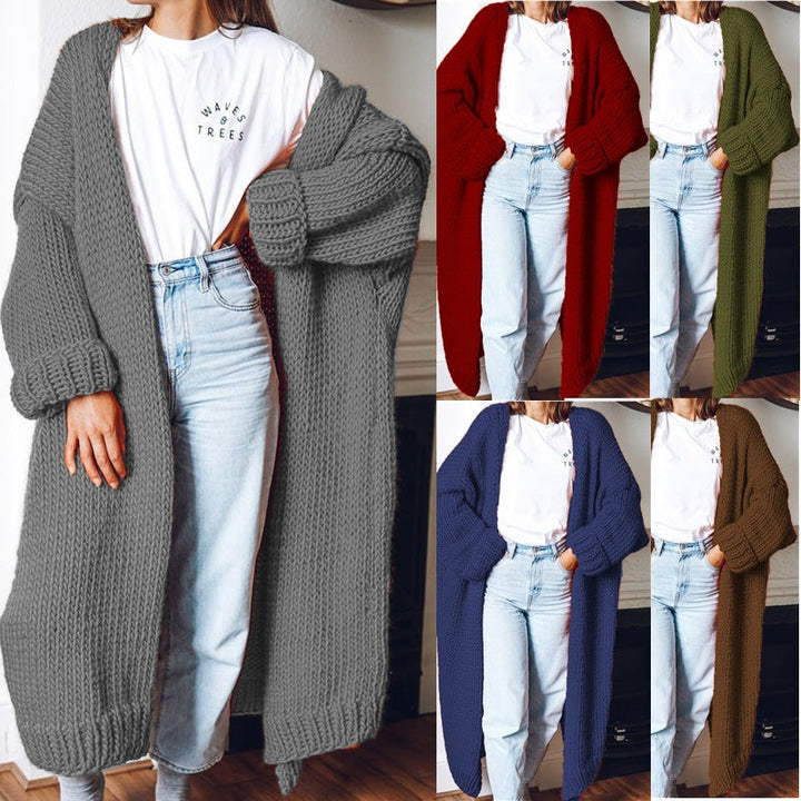 Sofia - Langer Strick-Cardigan mit lockerer