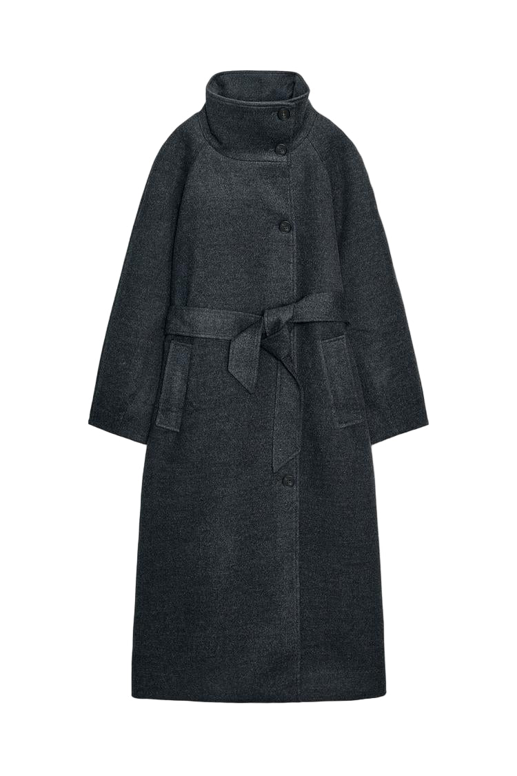 ADRIANA - Wollmantel mit Gürtel