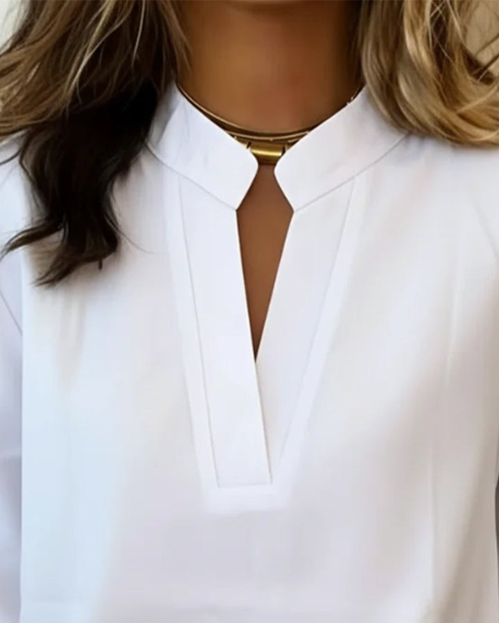 Elvira - Elegante Bluse mit V-Ausschnitt