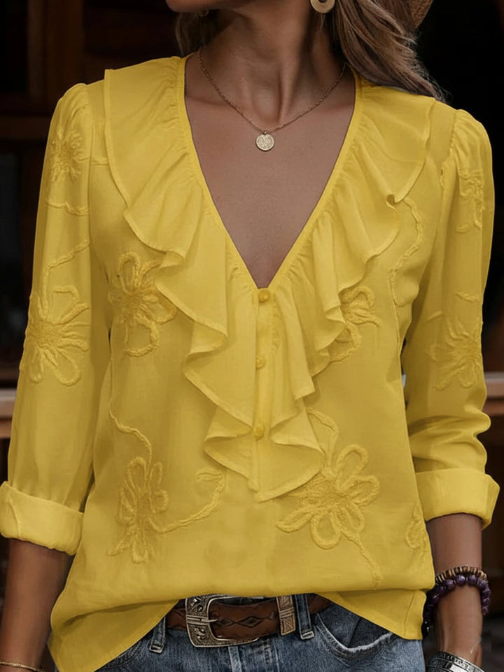 Bella - Florale Retro Bluse
