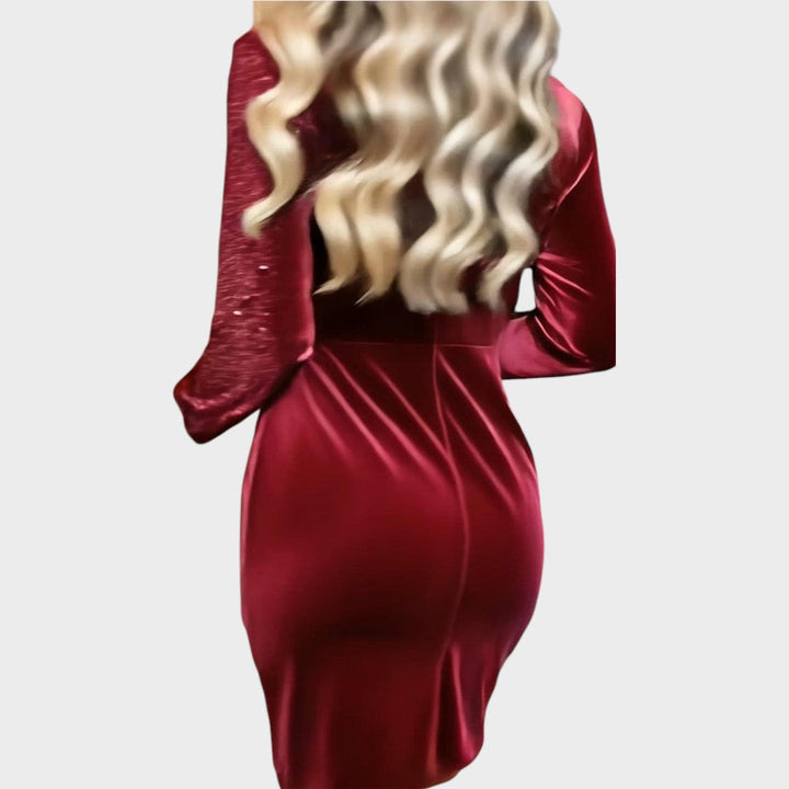 Cilla - Funkelnds Midi-Kleid