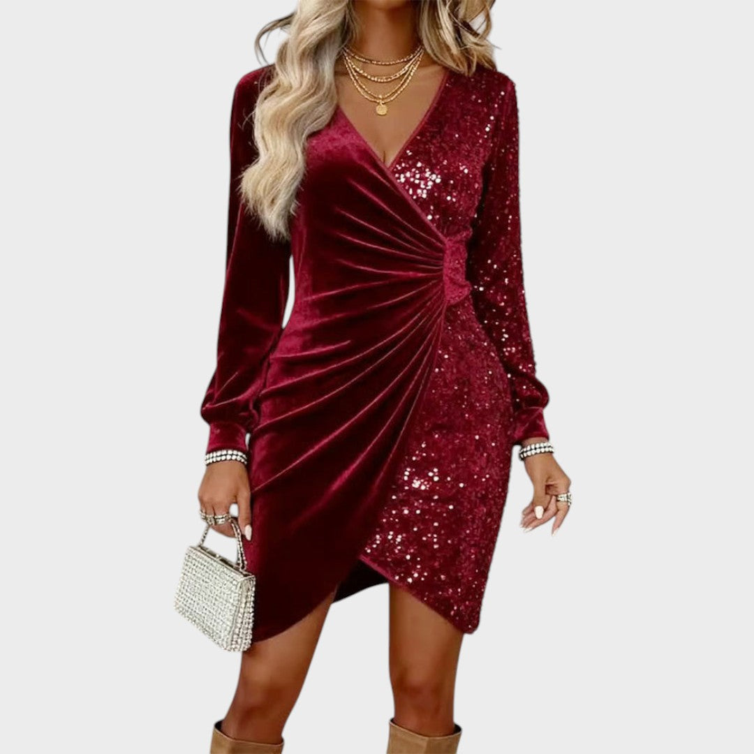 Cilla - Funkelnds Midi-Kleid