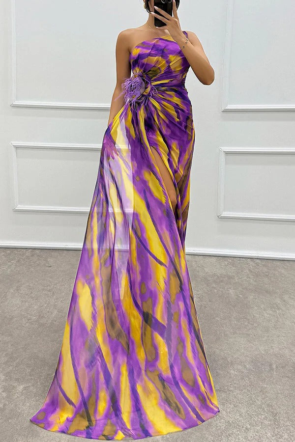 Mia - Vibrant Drapiertes Kleid