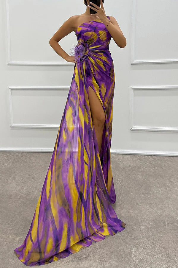Mia - Vibrant Drapiertes Kleid