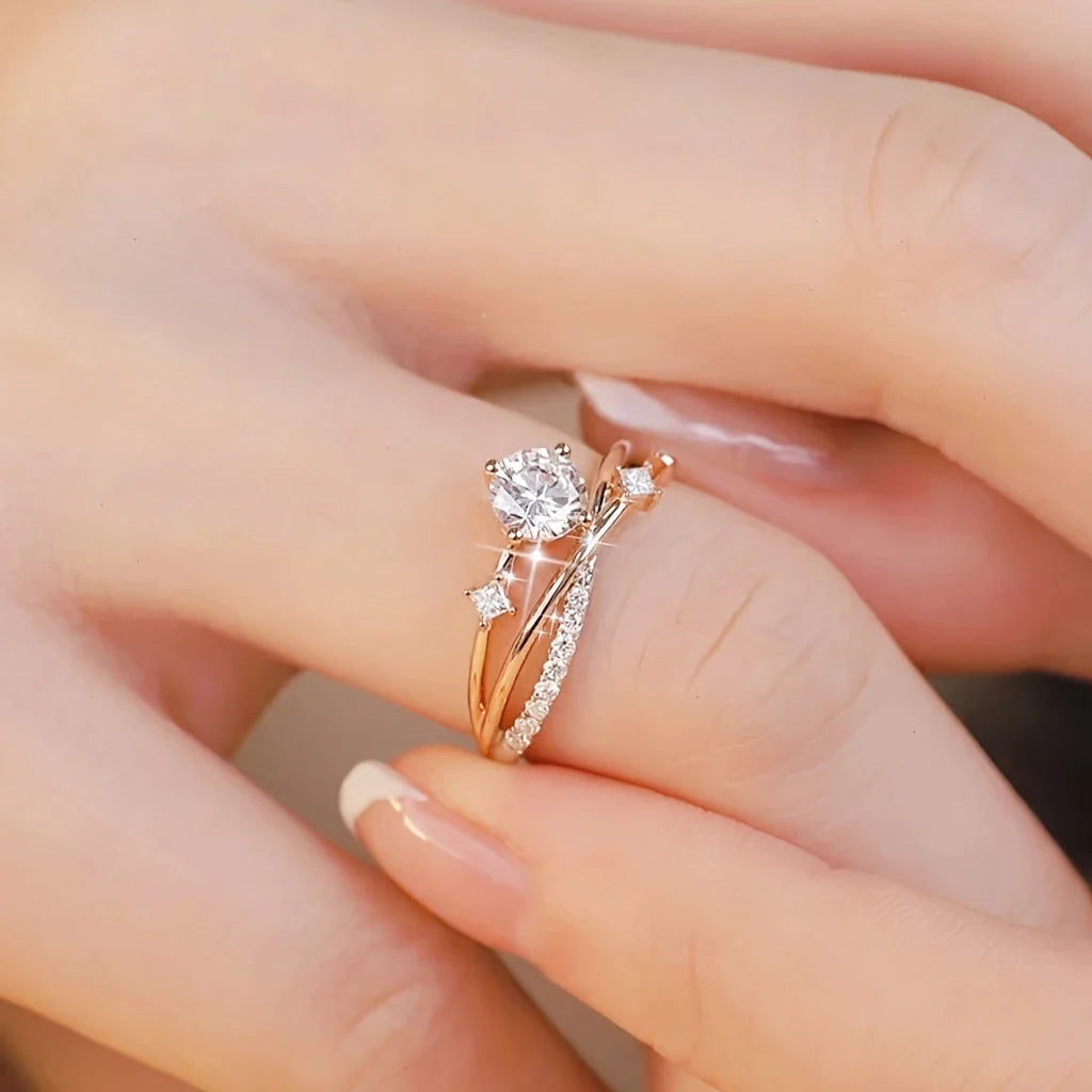 Radiant Grace Ring - Gemeinsam gegen Brustkrebs (1+1