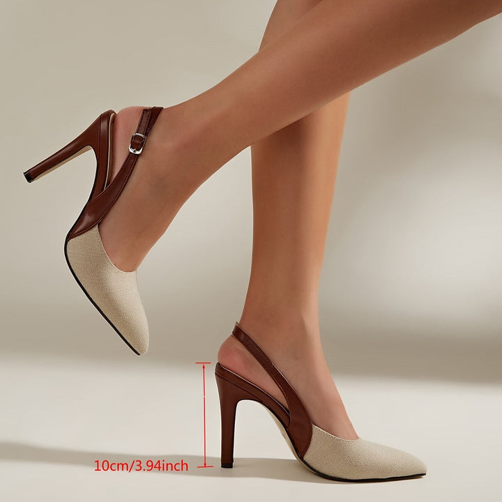 Amélie - Kontrast Slingback Heels