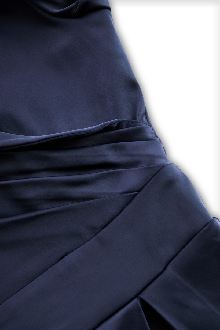 Vintage-inspiriertes Midikleid aus Satin mit