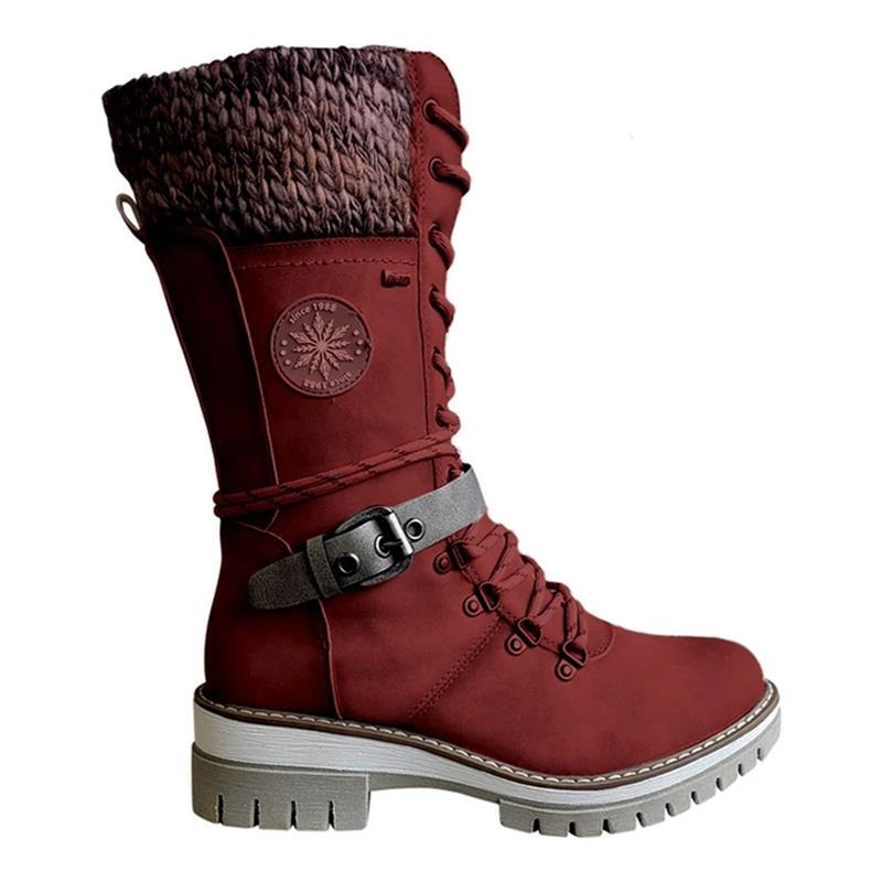 FrostLuxe - Wasserdichte Schnürstiefel in mittlerer