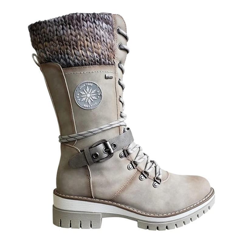 FrostLuxe - Wasserdichte Schnürstiefel in mittlerer