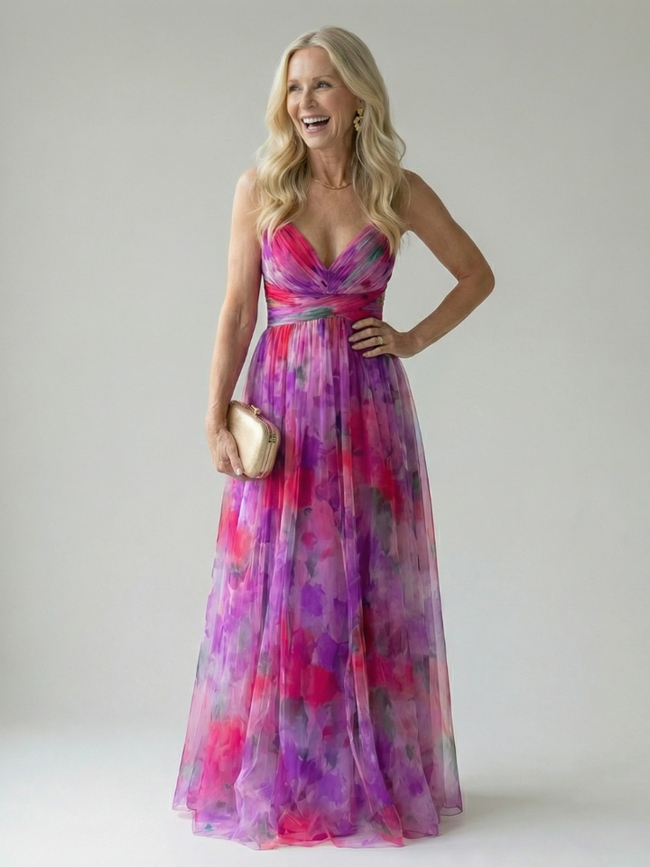 Isel - Weiches Wickel-Maxikleid