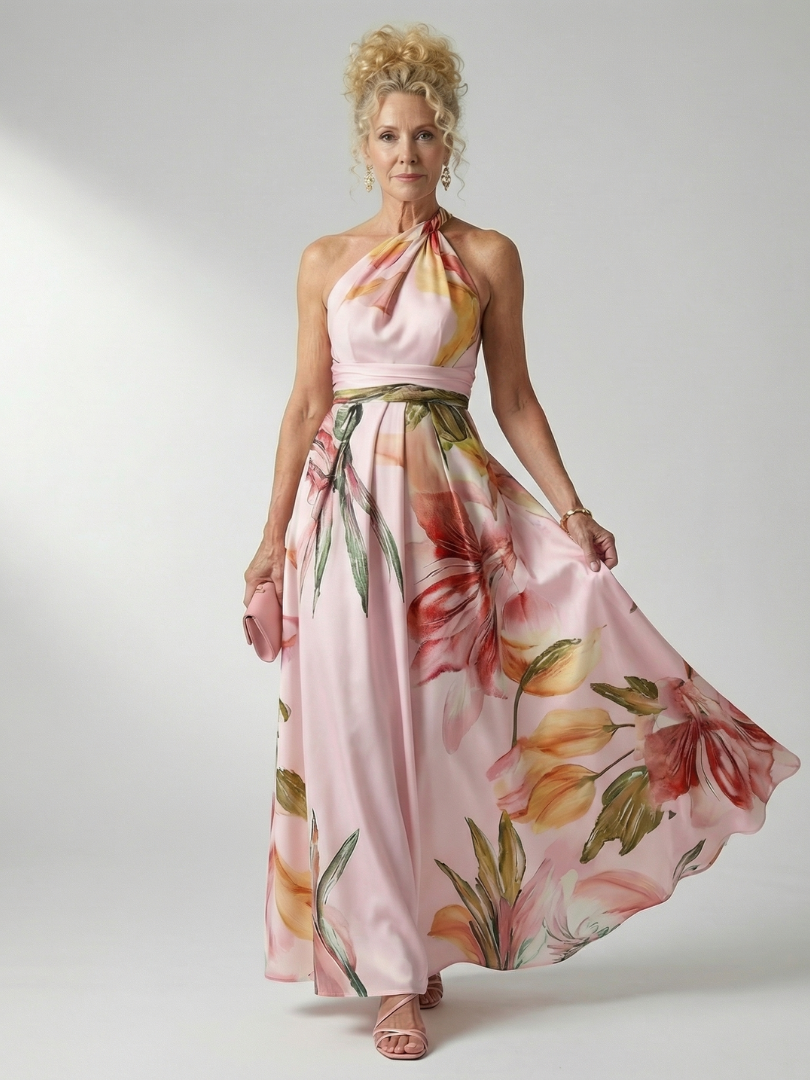 Amiel - Leichtes Florales Maxikleid