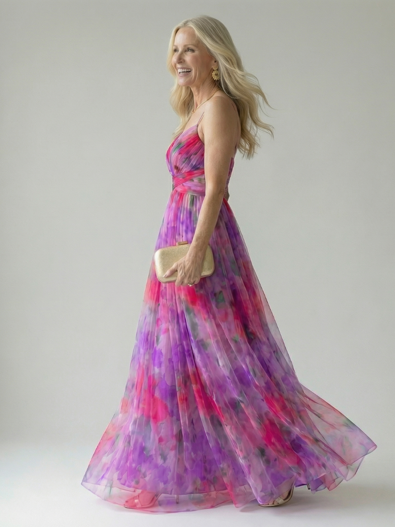Isel - Weiches Wickel-Maxikleid