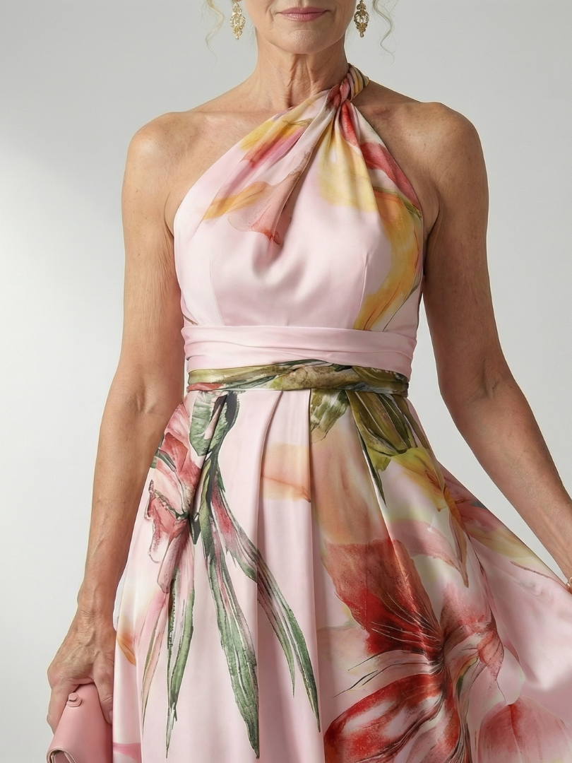 Amiel - Leichtes Florales Maxikleid
