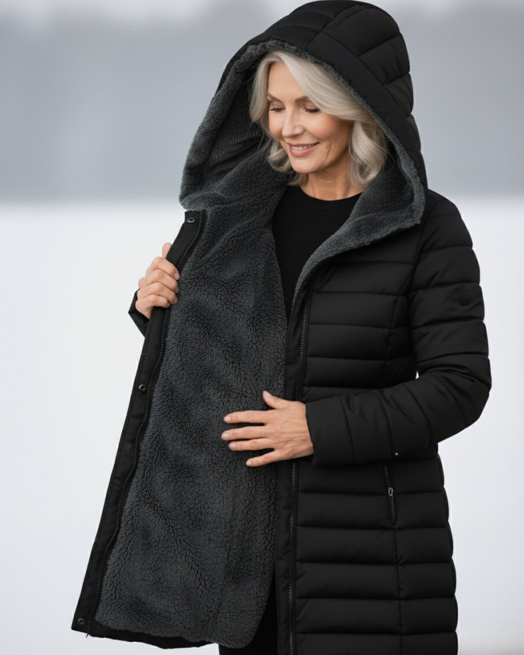 Clair - Puffer-Mantel mit Fleece-Futter