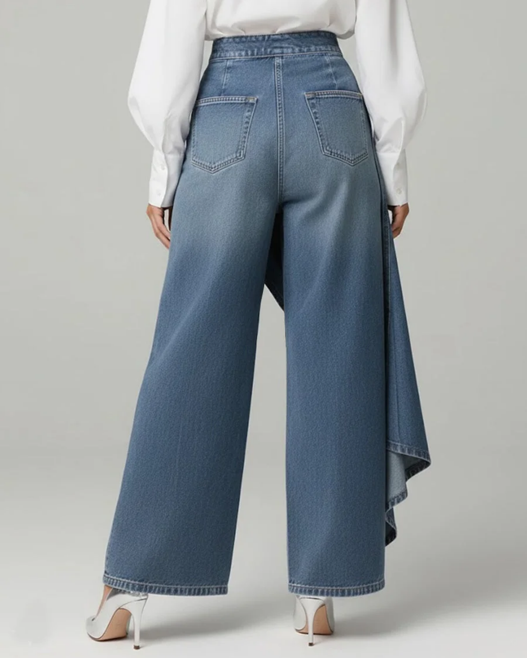 Audrey - Denim Wickelhosen
