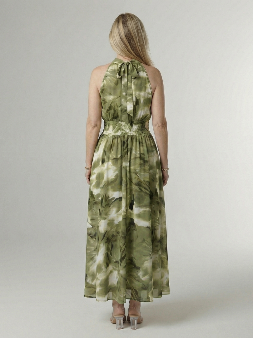 Sylin - Gerafftes Midikleid mit Halfter