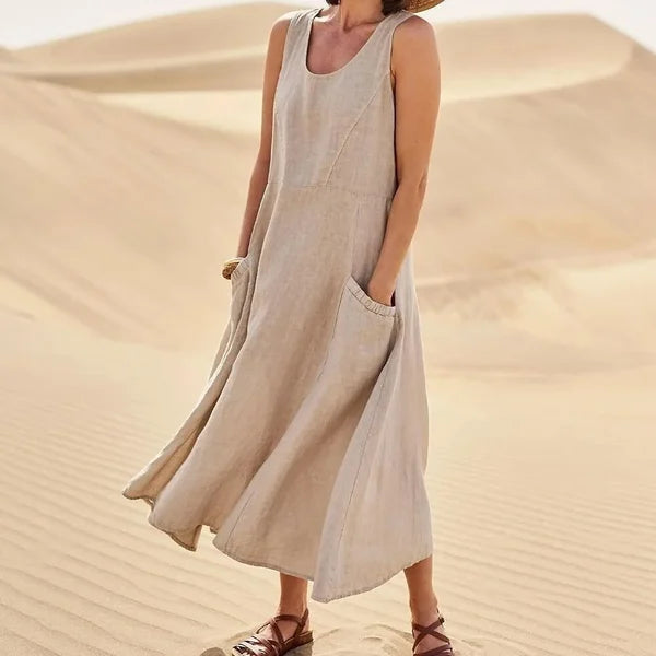 Liesel - Ärmelloses Kleid mit Taschen