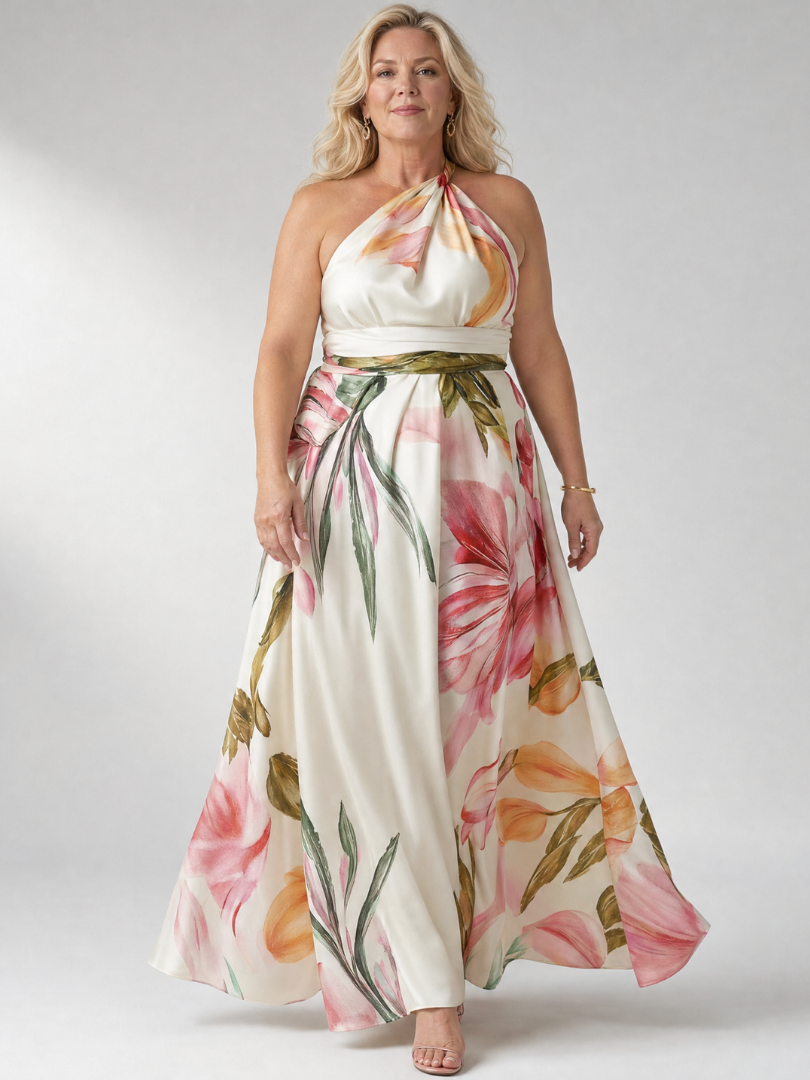 Amiel - Leichtes Florales Maxikleid
