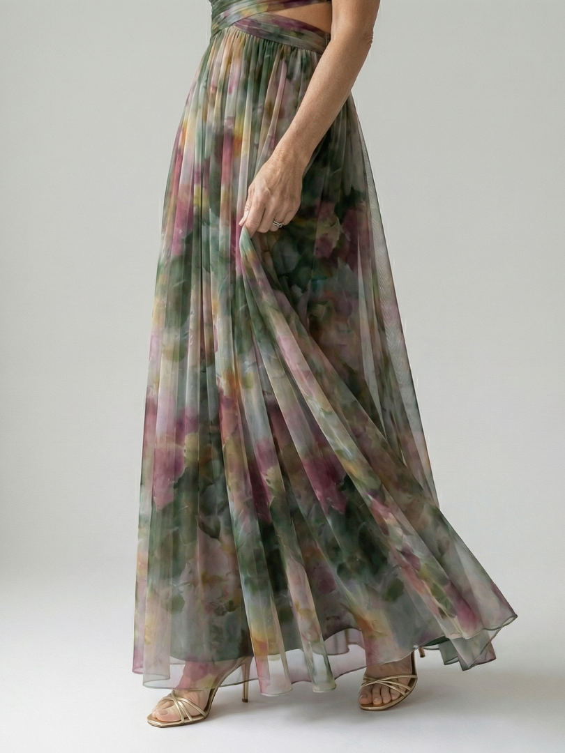 Isel - Weiches Wickel-Maxikleid