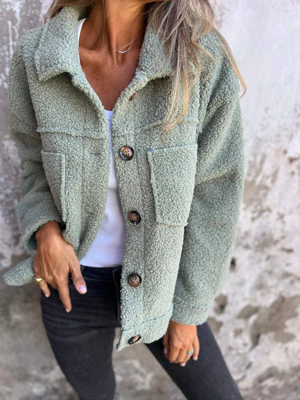 Dion - Kurze Wolljacke mit Revers