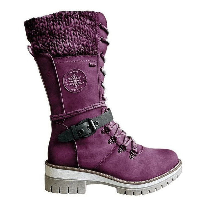 FrostLuxe - Wasserdichte Schnürstiefel in mittlerer