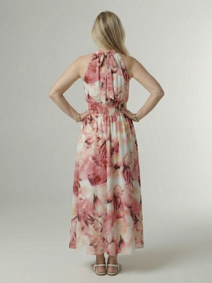 Sylin - Gerafftes Midikleid mit Halfter