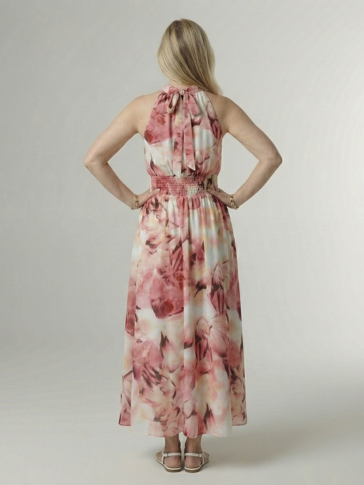 Sylin - Gerafftes Midikleid mit Halfter