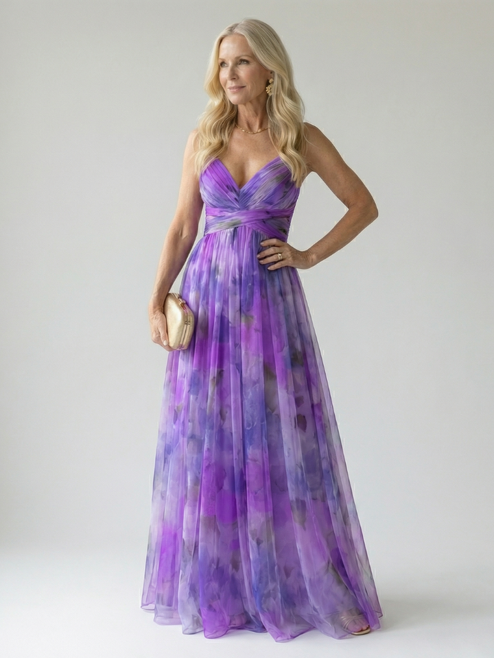Isel - Weiches Wickel-Maxikleid