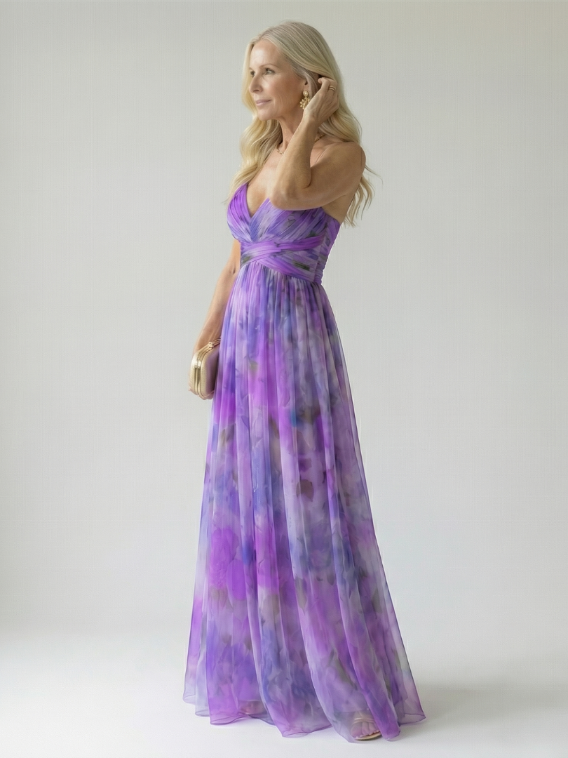 Isel - Weiches Wickel-Maxikleid