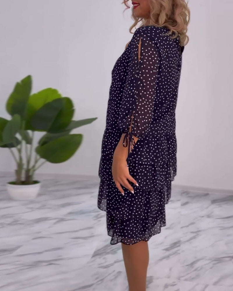 Madeleine - Elegantes Kleid mit Tupfen