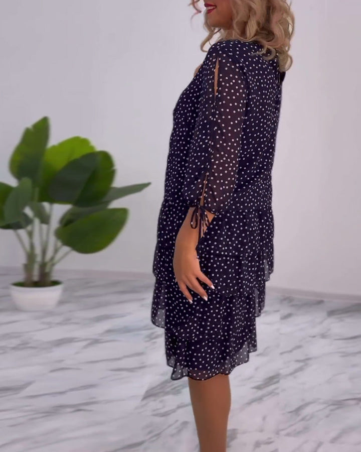 Madeleine - Elegantes Kleid mit Tupfen