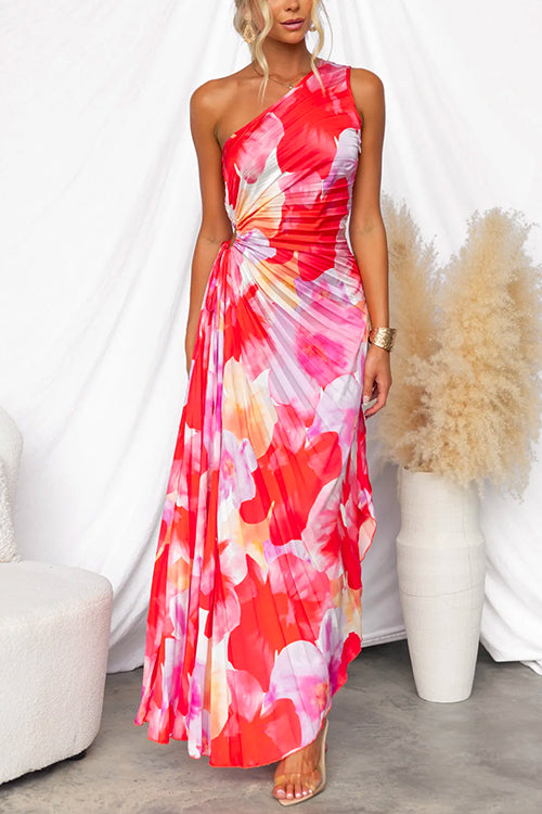 Adeline - Vibrierendes Tropisches Abendkleid