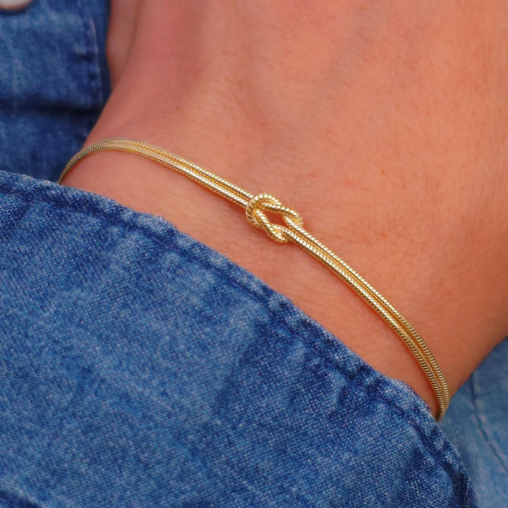 Eternal Knot Armband - Unterstütze Brustkrebs (1+1 GRATIS)