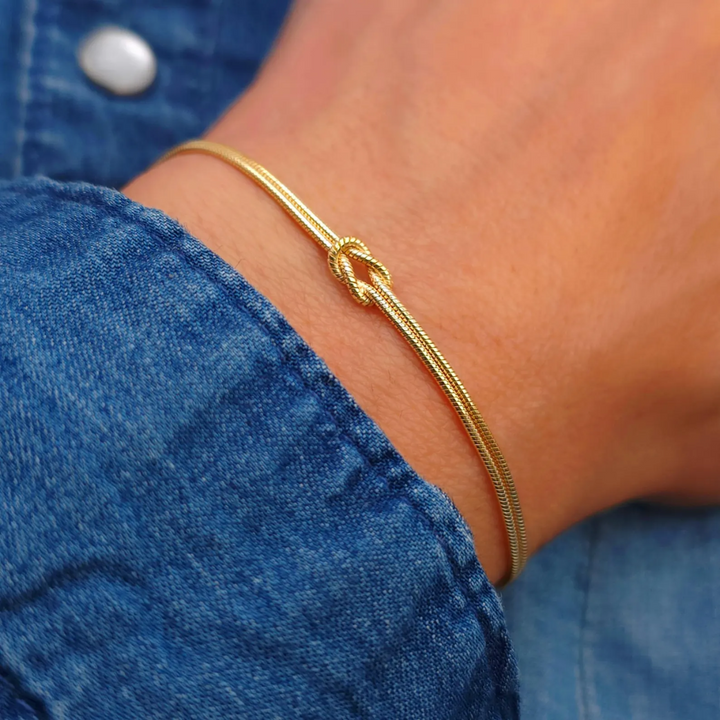 Eternal Knot Armband - Unterstütze Brustkrebs (1+1 GRATIS)