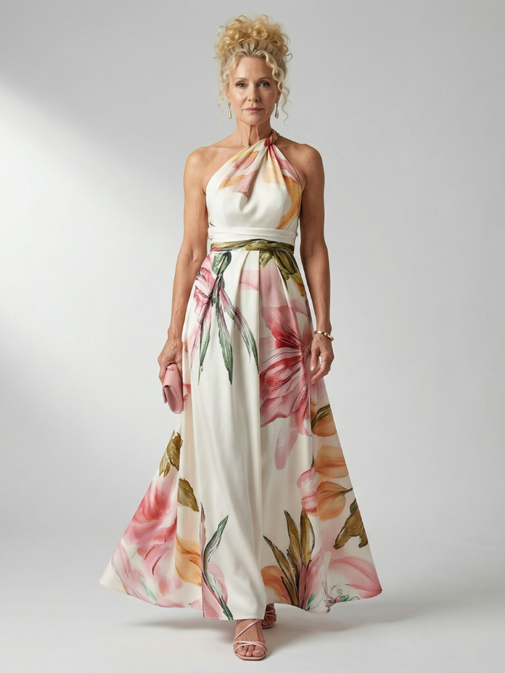 Amiel - Leichtes Florales Maxikleid