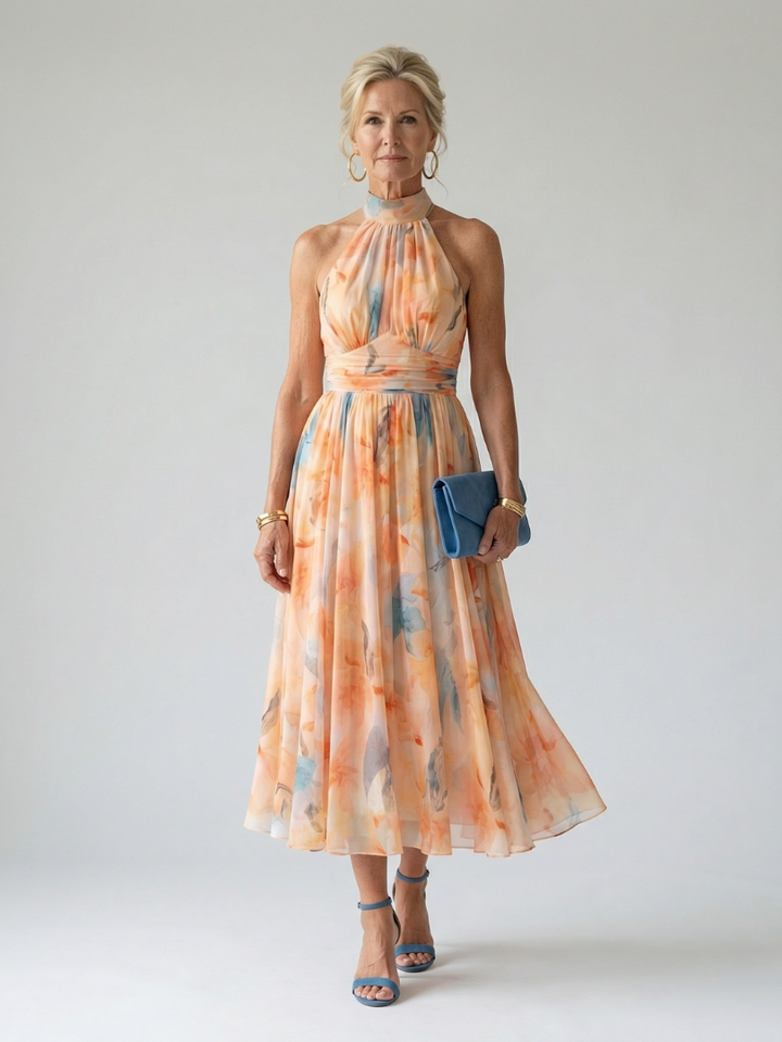 Elin - Soft Halter Midikleid