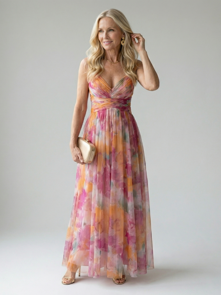 Isel - Weiches Wickel-Maxikleid