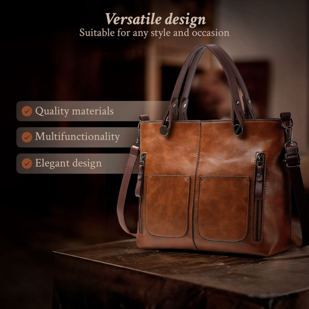 Nancy - Zeitlos elegante Leder-Umhängetasche