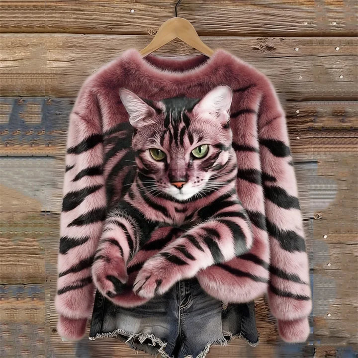 Jules - Weiches Sweatshirt mit Tigerstreifen