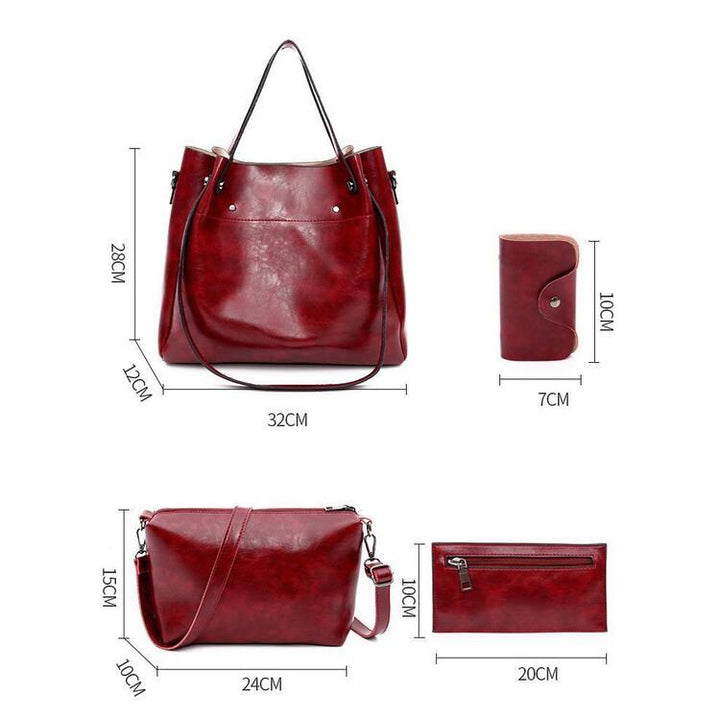 Riley - Vintage Soft 4-tlg. Ledertaschen-Set