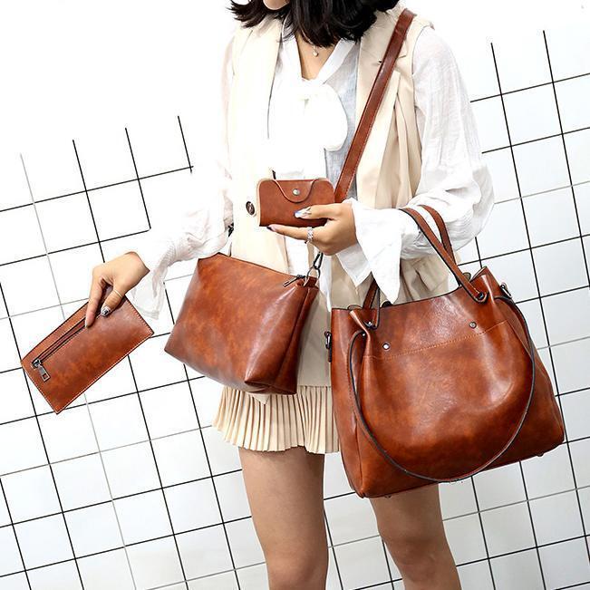 Riley - Vintage Soft 4-tlg. Ledertaschen-Set
