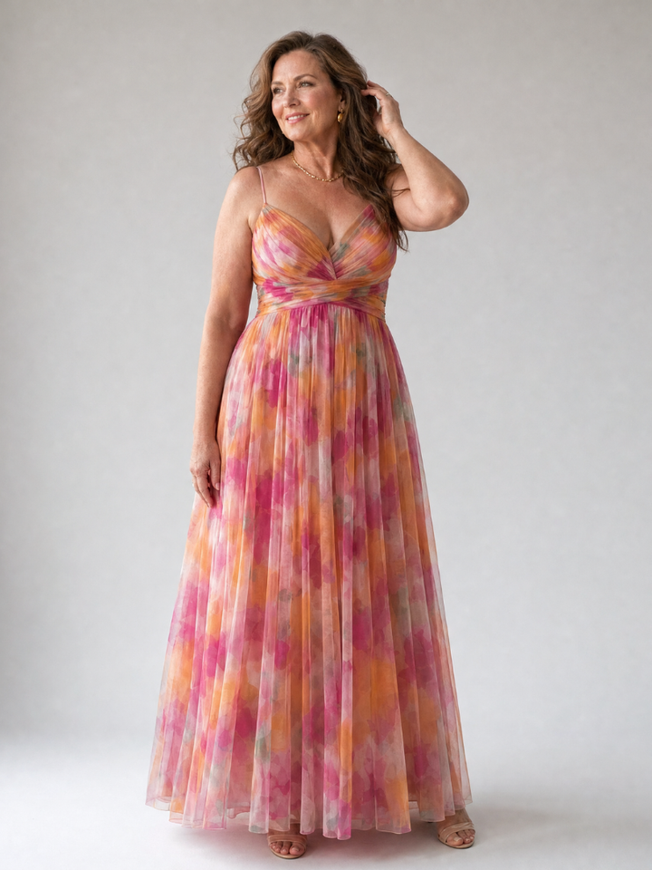Isel - Weiches Wickel-Maxikleid