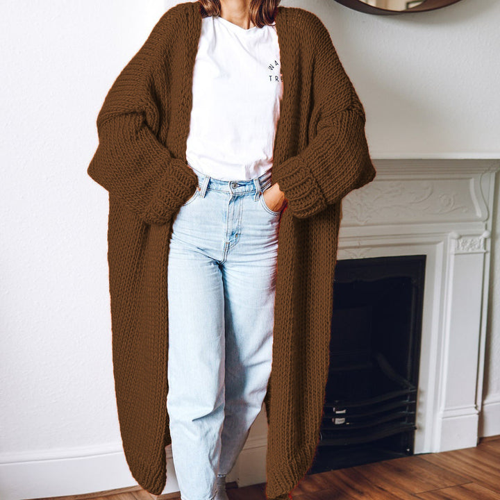 Sofia - Langer Strick-Cardigan mit lockerer