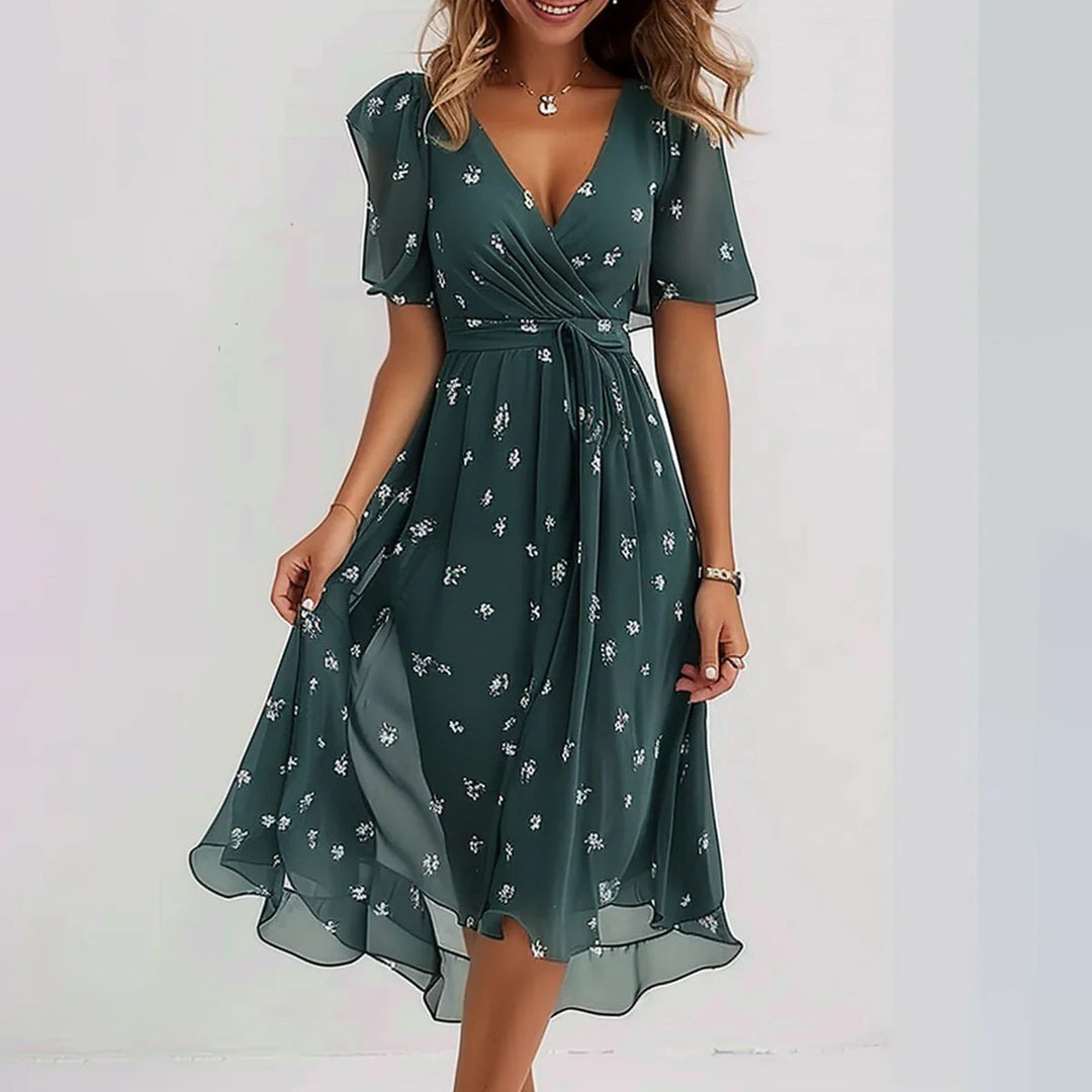 Arlina - Mühelos Elegantes Chiffon-Kleid