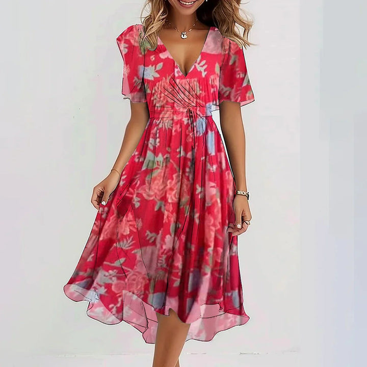 Arlina - Mühelos Elegantes Chiffon-Kleid
