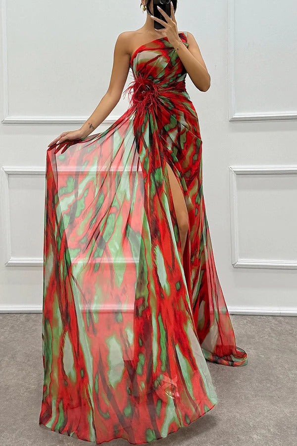Mia - Vibrant Drapiertes Kleid
