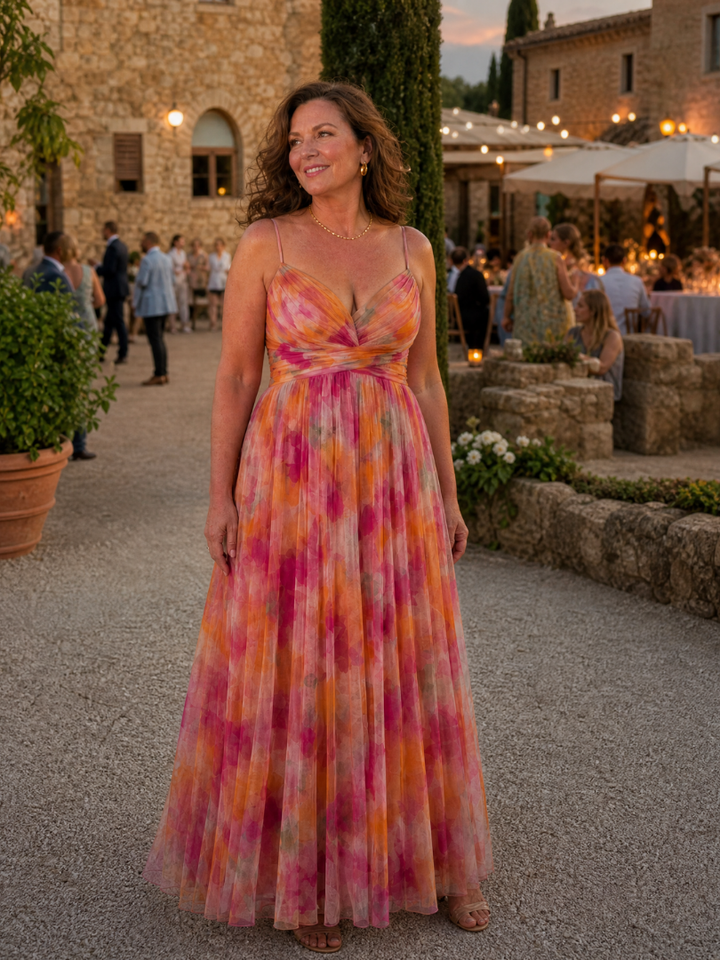 Isel - Weiches Wickel-Maxikleid