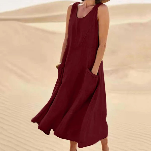 Liesel - Ärmelloses Kleid mit Taschen