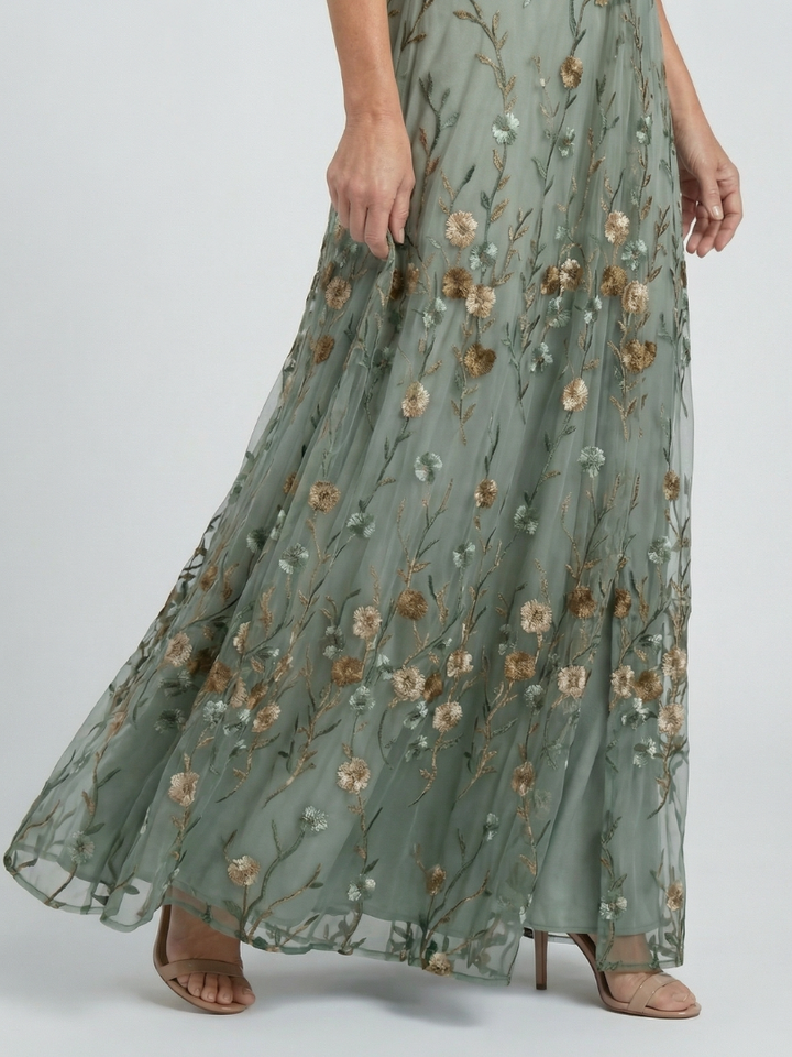 Selora - Halter Bloom Flow Maxikleid
