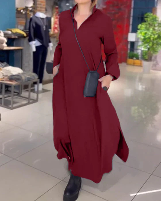 Amara - Langes, lockeres Kleid mit